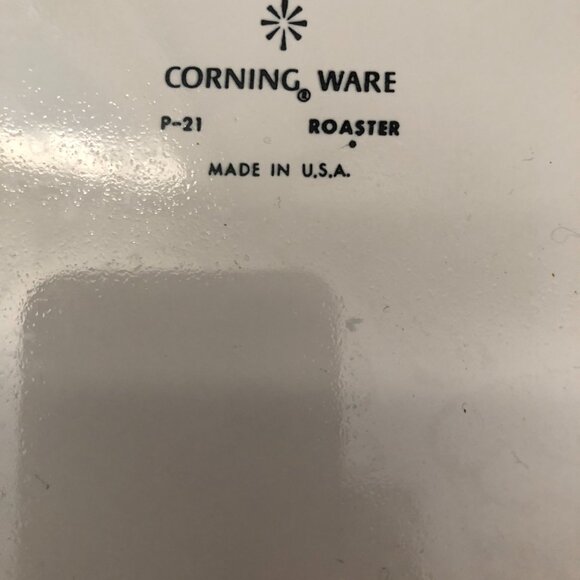 Corning Blue Cornflower Roaster P-21 or P21 - Picture 2 of 4